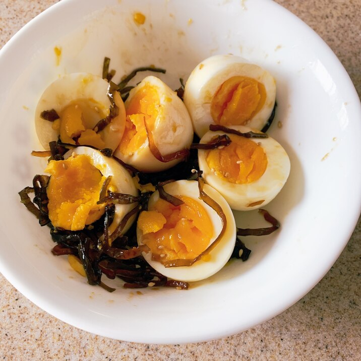 ごましそ昆布香る❤️我が家の無限mgmgゆで卵